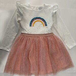 Primary Rainbow Dress‎ - Size 5/6 Years.